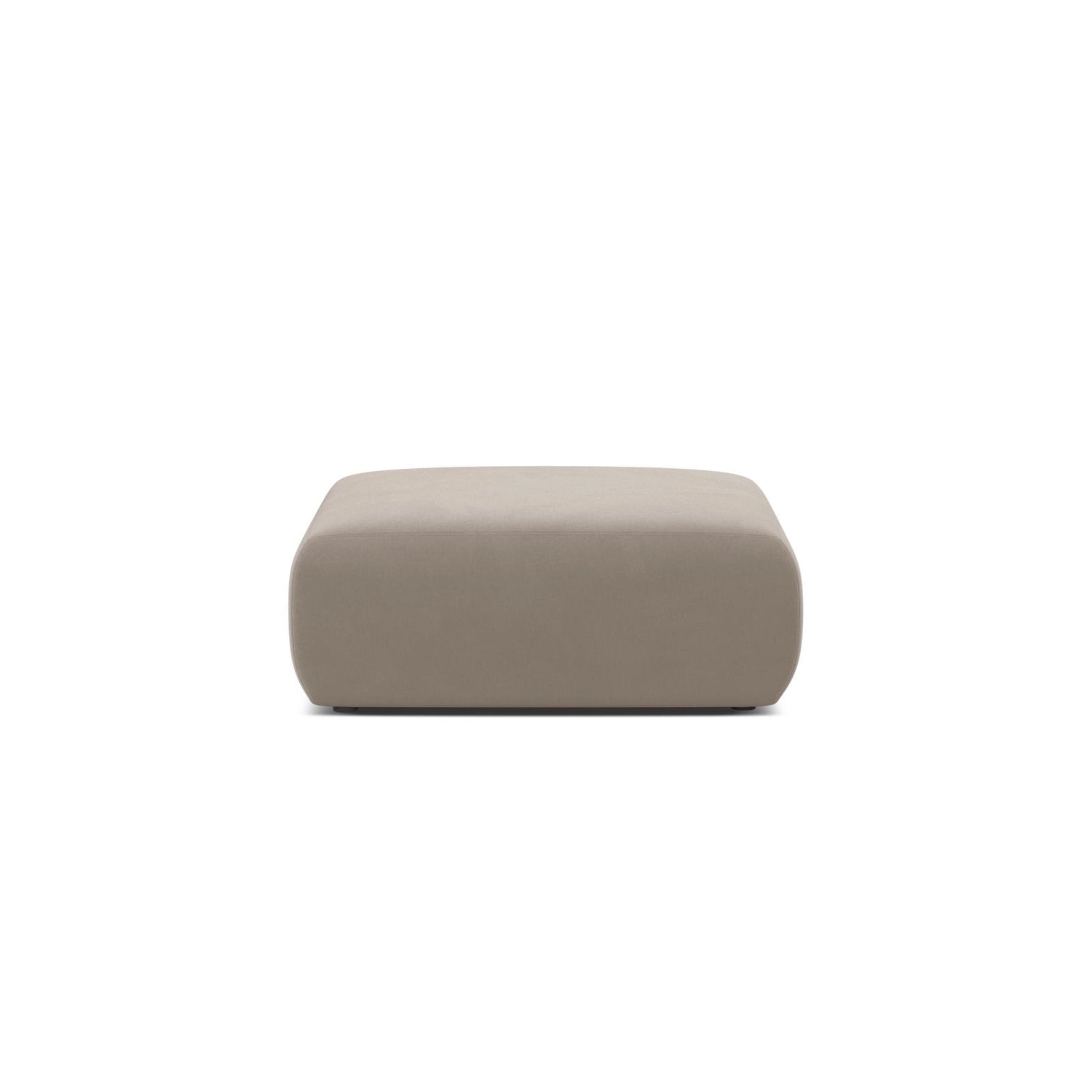 Molino Pouf aus Samt in Leichtes Beige (Casino Pearl), 100x100 cm von Micadoni – Bild 1
