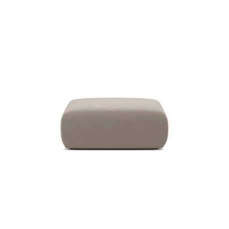 Molino Pouf aus Samt in Leichtes Beige (Casino Pearl), 100x100 cm von Micadoni – Bild 1