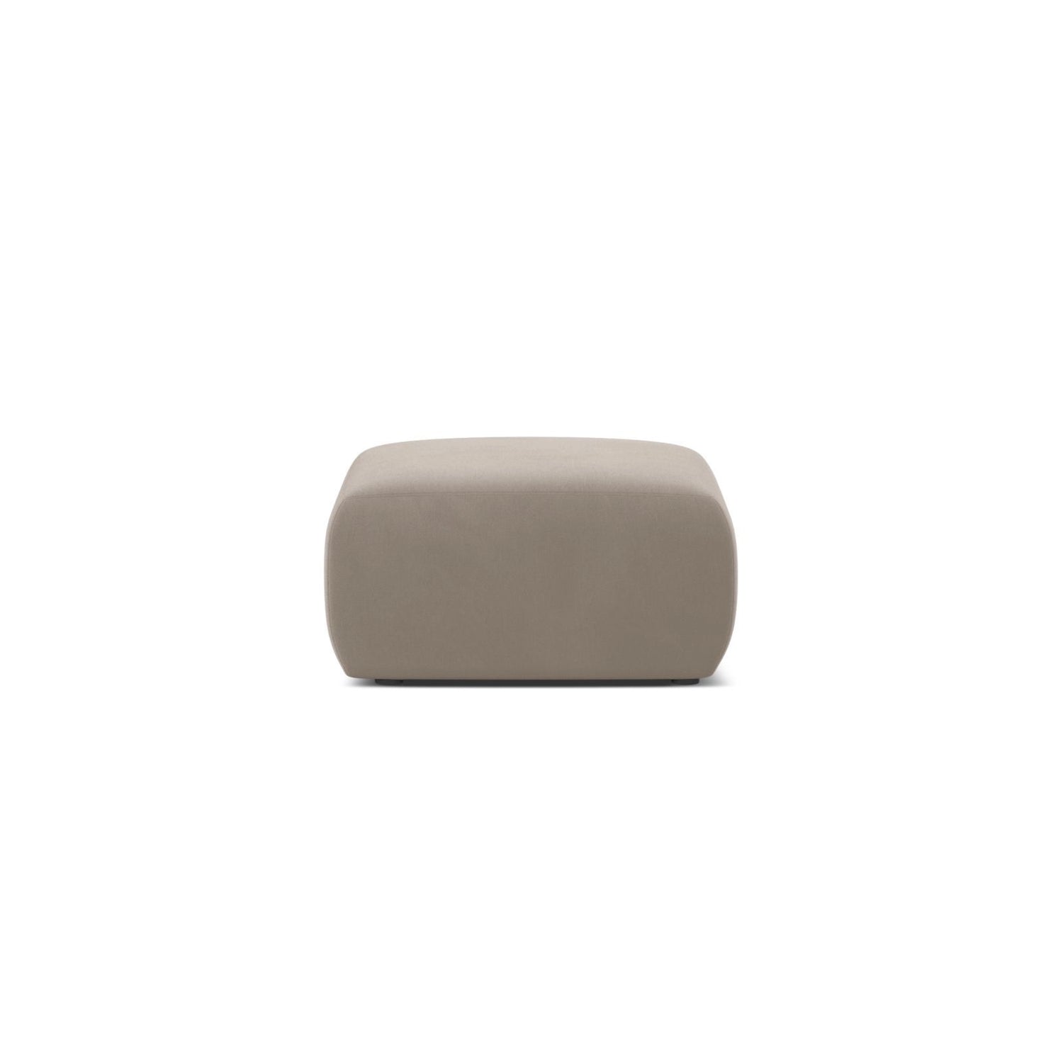 Molino Pouf aus Samt in Leichtes Beige (Casino Pearl), 75x75 cm von Micadoni – Bild 1