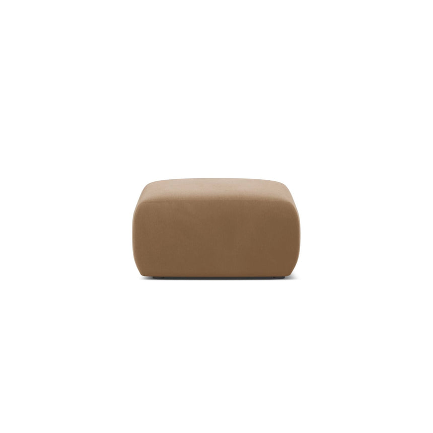 Molino Pouf aus Samt in Sand (Casino Lion), 75x75 cm von Micadoni – Bild 1