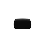 Molino Pouf aus Samt in Schwarz (Casino Black), 75x75 cm von Micadoni – Bild 1