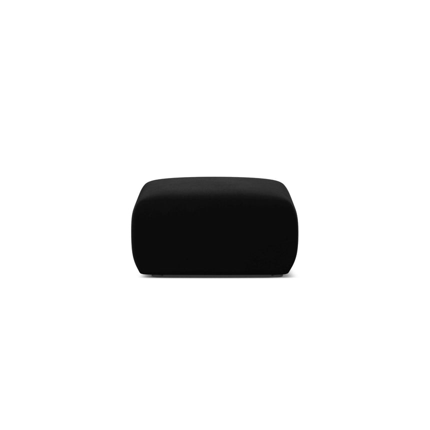Molino Pouf aus Samt in Schwarz (Casino Black), 75x75 cm von Micadoni – Bild 1