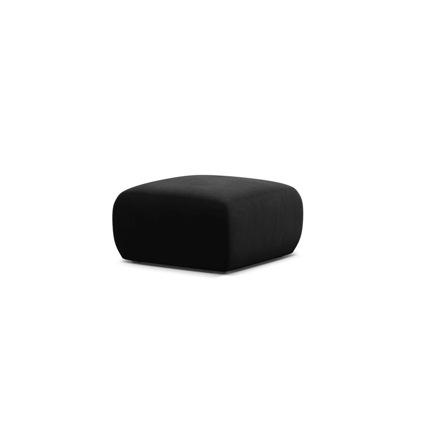 Molino Pouf aus Samt in Schwarz (Casino Black), 75x75 cm von Micadoni – Bild 3