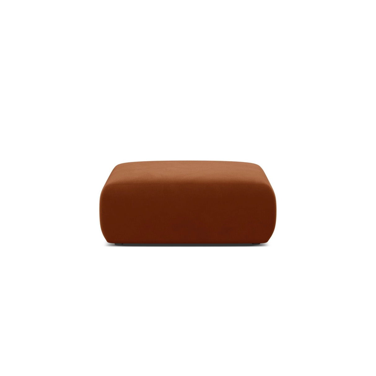 Molino Pouf aus Samt in Terrakotta (Casino Terracota), 100x100 cm von Micadoni – Bild 1