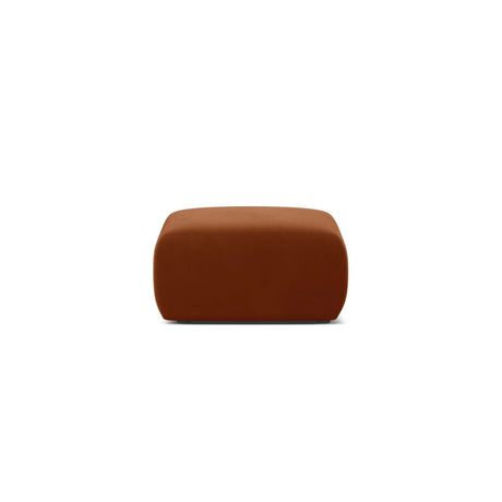 Molino Pouf aus Samt in Terrakotta (Casino Terracota), 75x75 cm von Micadoni – Bild 1