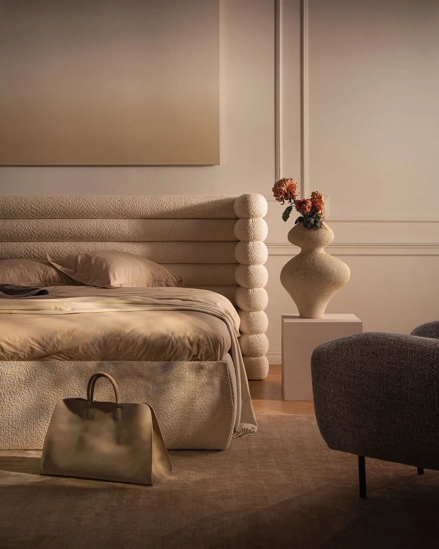 Mount Bett mit Kopfteil und Stauraum aus Samt in Rosa (Salvador 11), 180x200 cm von Micadoni – Bild 3