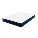 Mundi Matratze mit Taschenfederkern aus Strukturierter Stoff in Weiß und blau, 200x140 cm von Micadoni – Produktbild 1