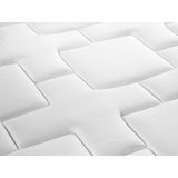 Mundi Matratze mit Taschenfederkern aus Strukturierter Stoff in Weiß und blau, 200x90 cm von Micadoni – Produktbild 3