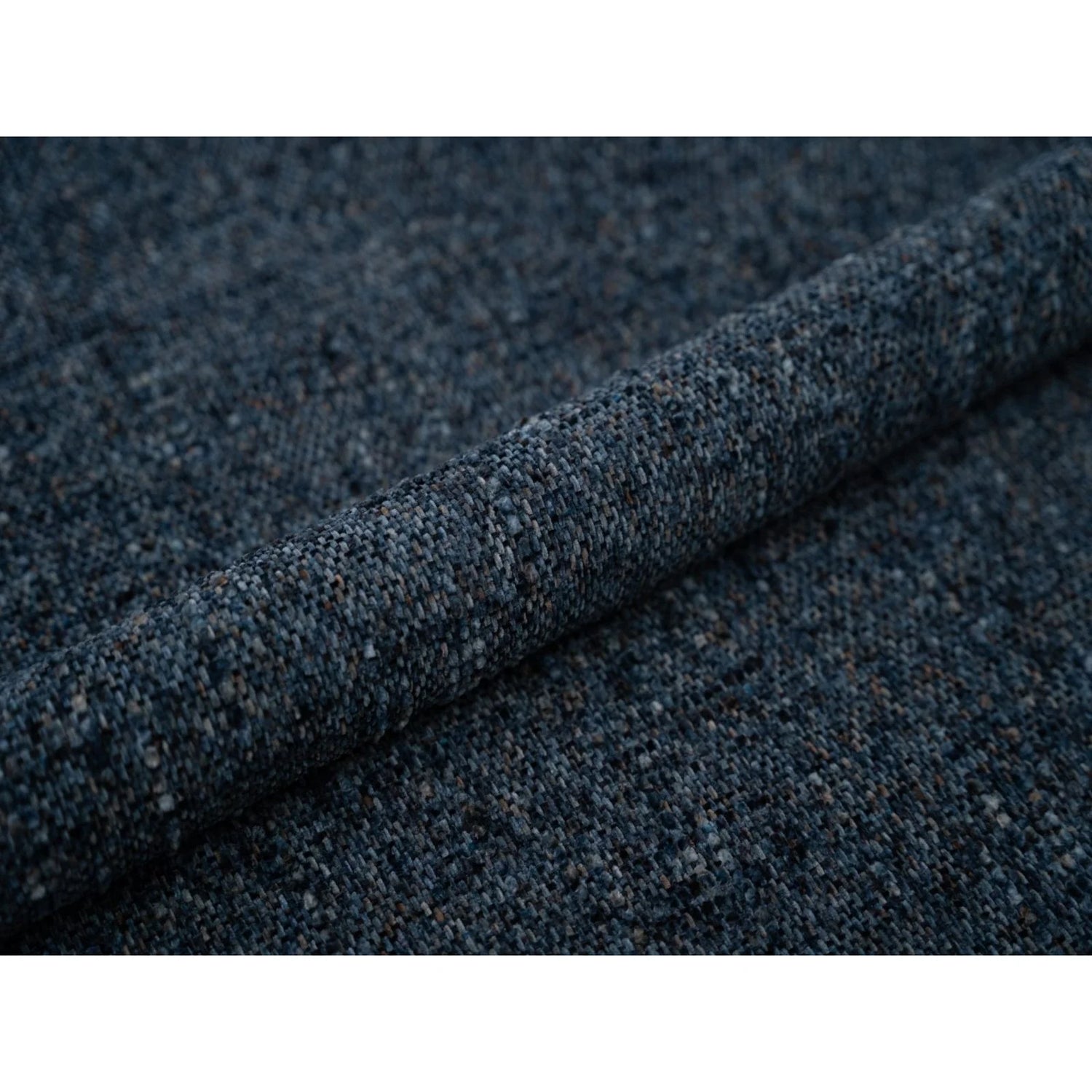 Murada Bett mit Kopfteil aus Chenille in Blau Melange (Tracy 211.08), 180x200 cm von Micadoni – Bild 6