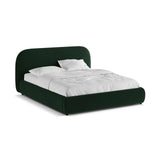 Murada Bett mit Kopfteil aus Samt in Flaschengrün (Salvador 7), 180x200 cm von Micadoni – Bild 4