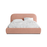 Murada Bett mit Kopfteil aus Samt in Rosa (Salvador 11), 180x200 cm von Micadoni – Bild 1