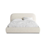 Murada Bett mit Kopfteil aus Samt oder Chenille, 180x200 cm von Micadoni – Bild 1