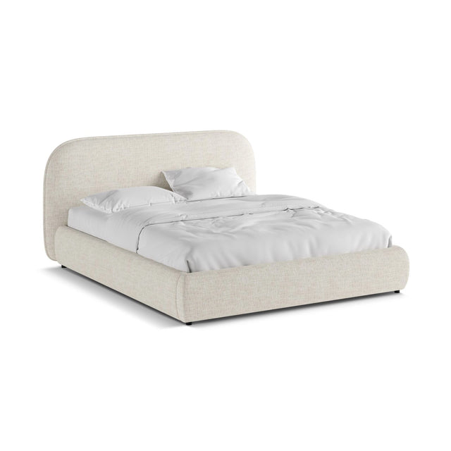 Murada Bett mit Kopfteil aus Samt oder Chenille, 180x200 cm von Micadoni – Bild 5