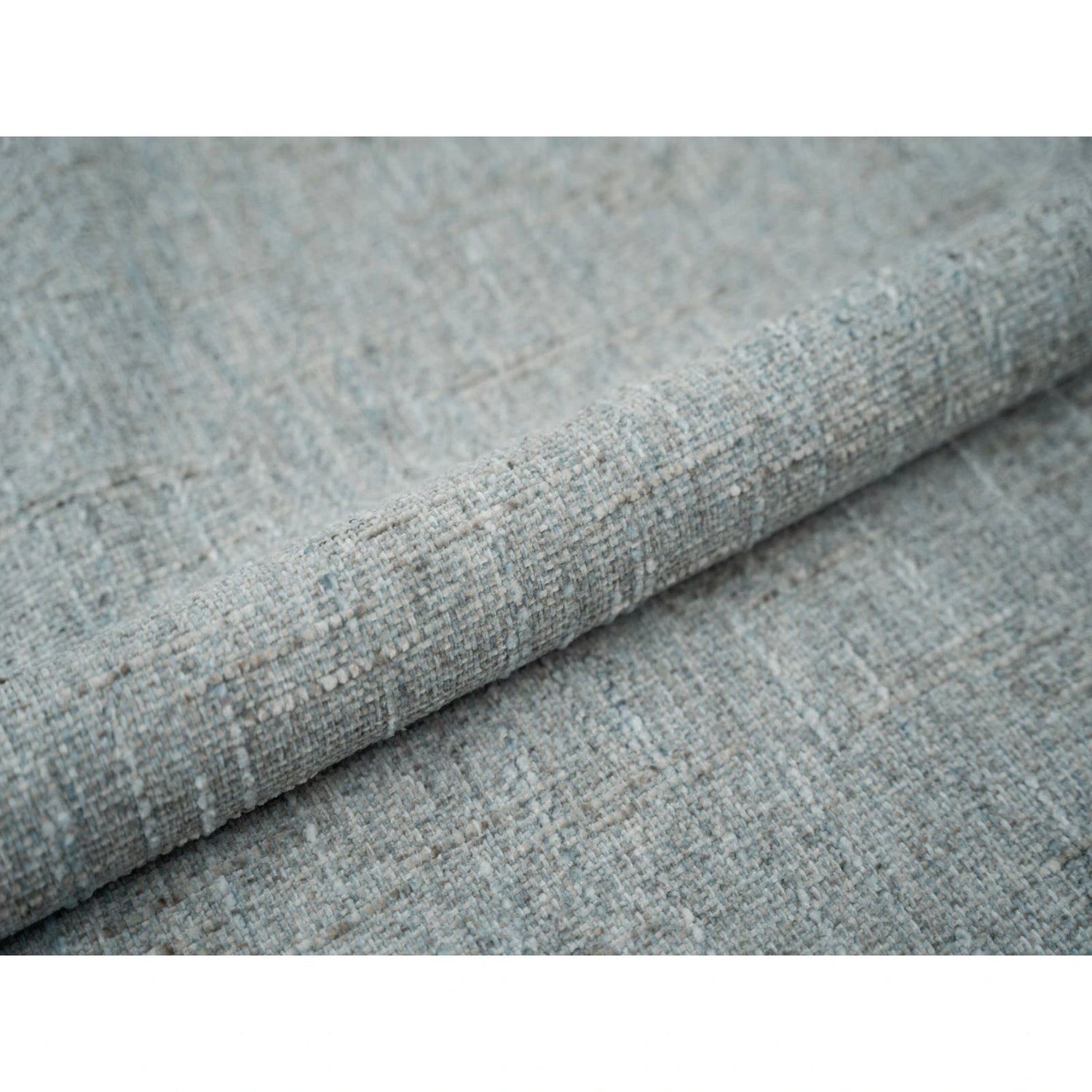 Murada Bett mit Kopfteil und Stauraum aus Chenille in Satinblau (Tracy 211.06), 200x200 cm von Micadoni – Bild 7