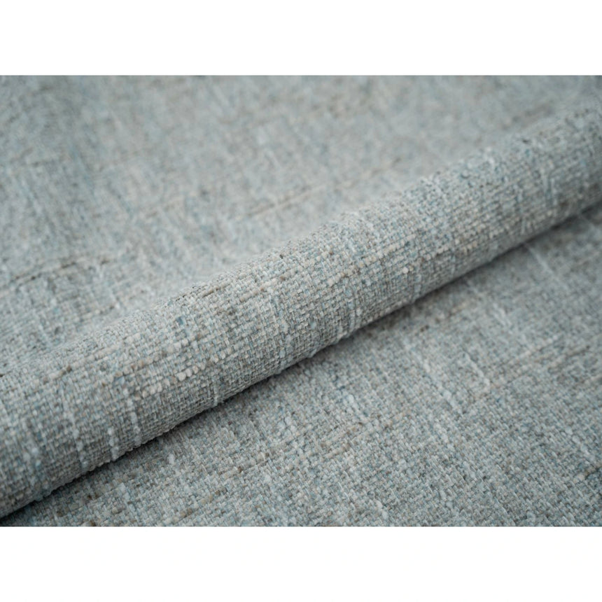 Murada Bett mit Kopfteil und Stauraum aus Chenille in Satinblau (Tracy 211.06), 200x200 cm von Micadoni – Bild 7