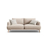 Naomi 2-Sitzer Sofa aus Samt in Beige (Salvador 1), 170x95 cm von Micadoni – Bild 1