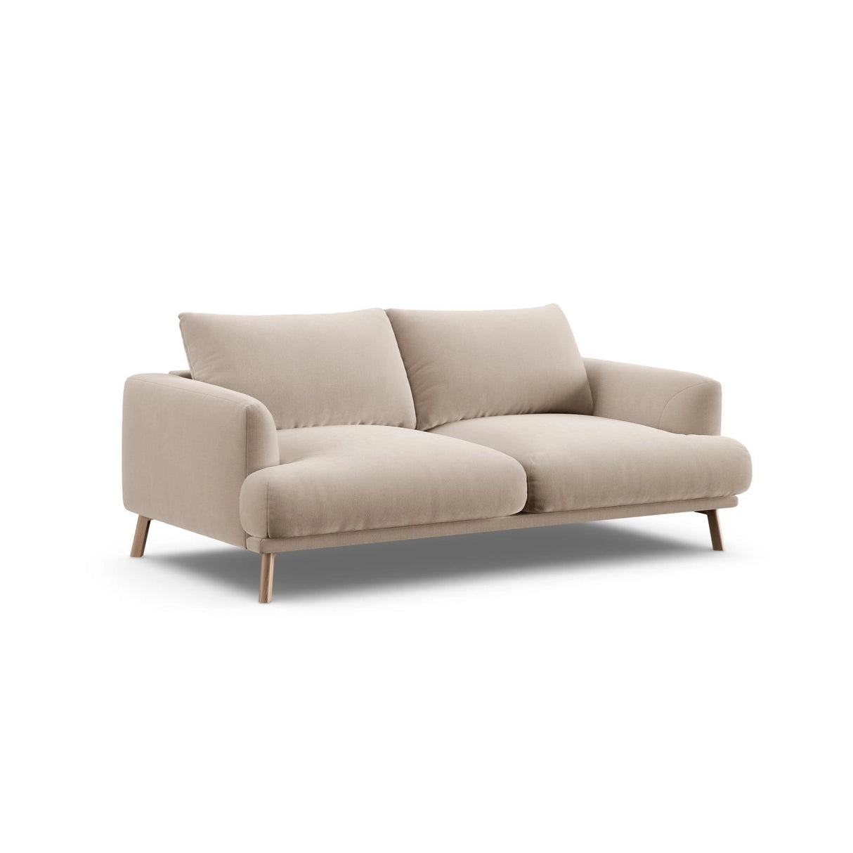 Naomi 2-Sitzer Sofa aus Samt in Beige (Salvador 1), 170x95 cm von Micadoni – Bild 4