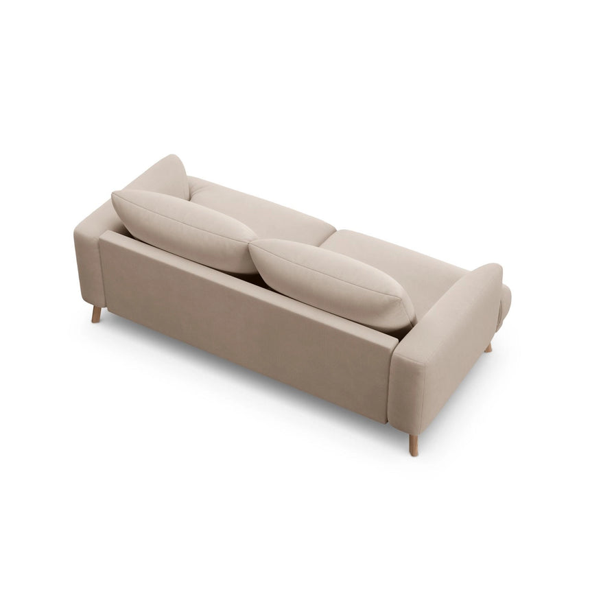 Naomi 2-Sitzer Sofa aus Samt in Beige (Salvador 1), 170x95 cm von Micadoni – Bild 5