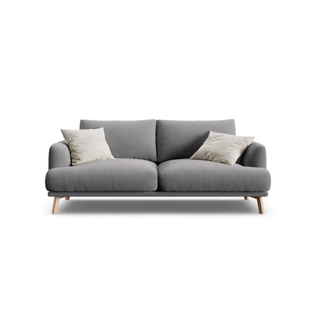 Naomi 2-Sitzer Sofa aus Samt in Grau (Salvador 17), 170x95 cm von Micadoni – Bild 1