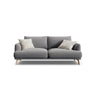 Naomi 2-Sitzer Sofa aus Samt in Grau (Salvador 17), 170x95 cm von Micadoni – Bild 1