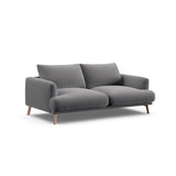 Naomi 2-Sitzer Sofa aus Samt in Grau (Salvador 17), 170x95 cm von Micadoni – Bild 4