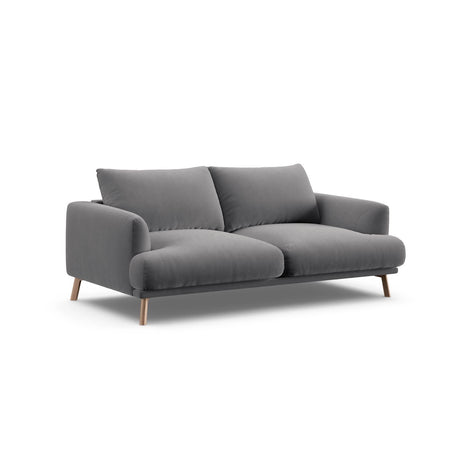 Naomi 2-Sitzer Sofa aus Samt in Grau (Salvador 17), 170x95 cm von Micadoni – Bild 4