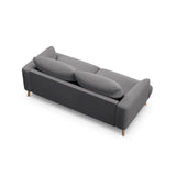 Naomi 2-Sitzer Sofa aus Samt in Grau (Salvador 17), 170x95 cm von Micadoni – Bild 5