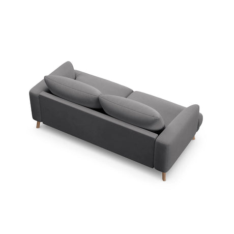 Naomi 2-Sitzer Sofa aus Samt in Grau (Salvador 17), 170x95 cm von Micadoni – Bild 5