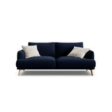 Naomi 2-Sitzer Sofa aus Samt in Königsblau (Salvador 5), 170x95 cm von Micadoni – Bild 1