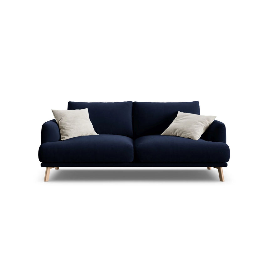 Naomi 2-Sitzer Sofa aus Samt in Königsblau (Salvador 5), 170x95 cm von Micadoni – Bild 1