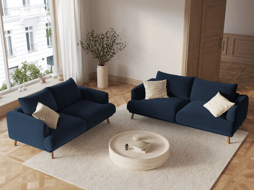 Naomi 2-Sitzer Sofa aus Samt in Königsblau (Salvador 5), 170x95 cm von Micadoni – Bild 2