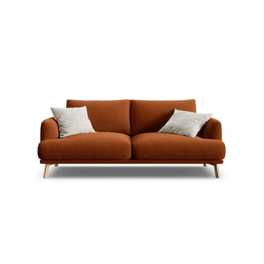 Naomi 2-Sitzer Sofa aus Samt in Terrakotta (Salvador 14), 170x95 cm von Micadoni – Bild 1