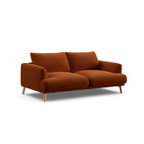 Naomi 2-Sitzer Sofa aus Samt in Terrakotta (Salvador 14), 170x95 cm von Micadoni – Bild 4