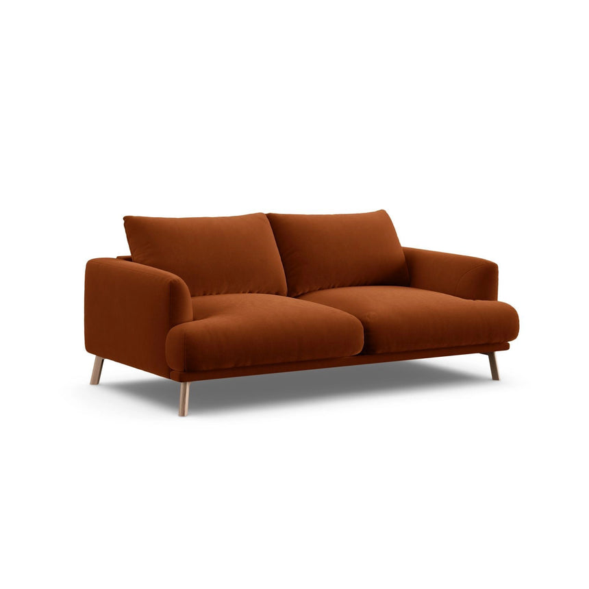 Naomi 2-Sitzer Sofa aus Samt in Terrakotta (Salvador 14), 170x95 cm von Micadoni – Bild 4