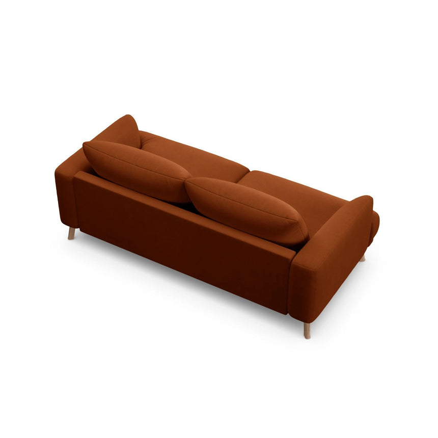 Naomi 2-Sitzer Sofa aus Samt in Terrakotta (Salvador 14), 170x95 cm von Micadoni – Bild 5