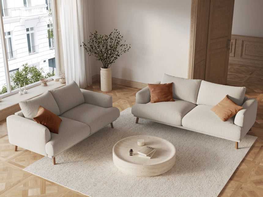 Naomi 2-Sitzer Sofa aus Samt oder Strukturstoff, 170x95 cm von Micadoni – Bild 2
