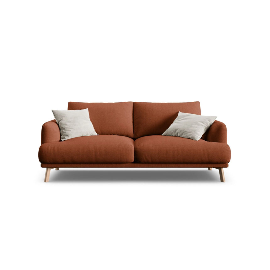 Naomi 2-Sitzer Sofa aus Strukturierter Stoff in Brick (Liberty 9), 170x95 cm von Micadoni – Bild 1