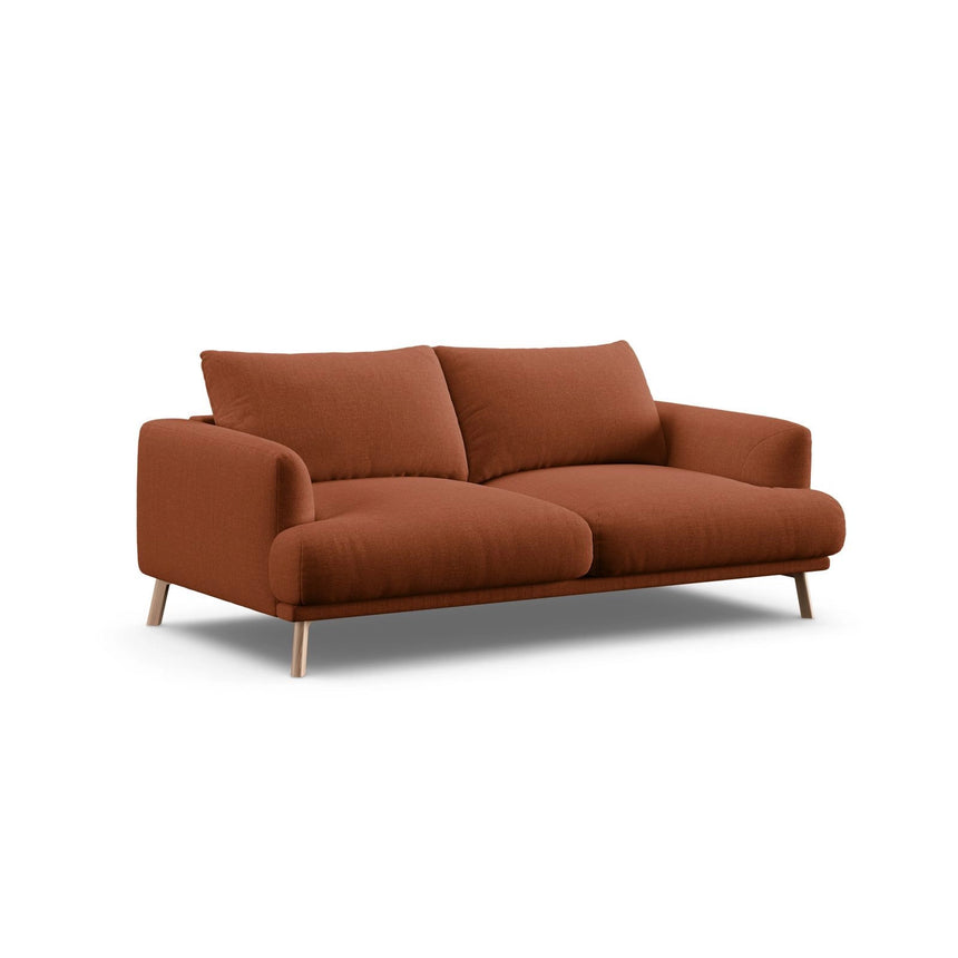 Naomi 2-Sitzer Sofa aus Strukturierter Stoff in Brick (Liberty 9), 170x95 cm von Micadoni – Bild 4