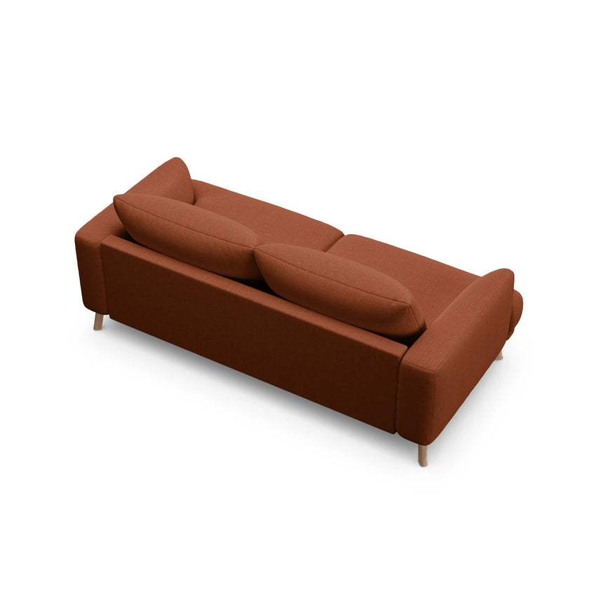 Naomi 2-Sitzer Sofa aus Strukturierter Stoff in Brick (Liberty 9), 170x95 cm von Micadoni – Bild 5
