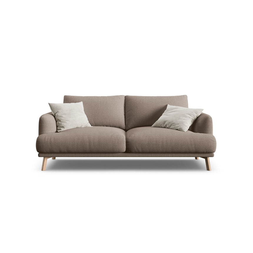 Naomi 2-Sitzer Sofa aus Strukturierter Stoff in Cappuccino (Liberty 5), 170x95 cm von Micadoni – Bild 1