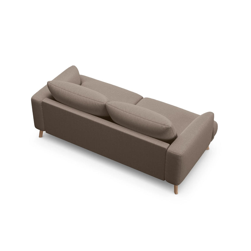 Naomi 2-Sitzer Sofa aus Strukturierter Stoff in Cappuccino (Liberty 5), 170x95 cm von Micadoni – Bild 5