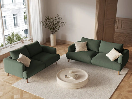 Naomi 2-Sitzer Sofa aus Strukturierter Stoff in Moosgrün (Liberty 12), 170x95 cm von Micadoni – Bild 2