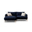 Naomi 3-Sitzer Ecksofa, Linke Seite, aus Samt in Königsblau (Salvador 5), 200x170 cm von Micadoni – Bild 1