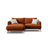 Naomi 3-Sitzer Ecksofa, Linke Seite, aus Samt in Terrakotta (Salvador 14), 200x170 cm von Micadoni – Bild 1