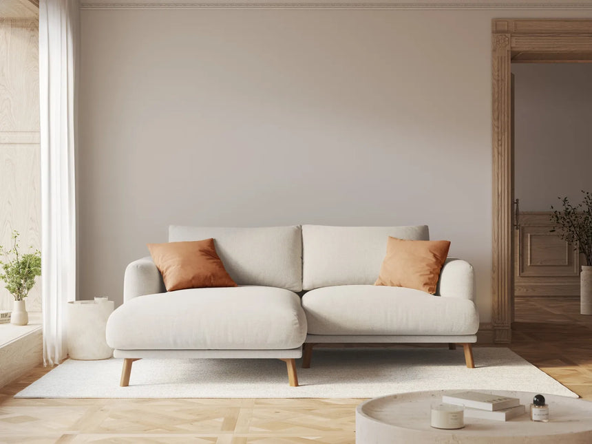Naomi 3-Sitzer Ecksofa, Linke Seite, aus Samt oder Strukturstoff, 200x170 cm von Micadoni – Bild 2