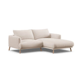 Naomi 3-Sitzer Ecksofa, Rechte Seite, aus Samt oder Strukturstoff, 200x170 cm von Micadoni – Bild 4
