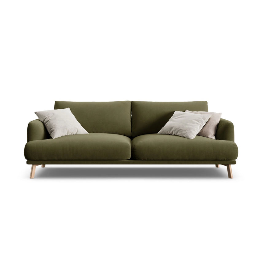 Naomi 3-Sitzer Sofa aus Samt in Grün (Salvador 8), 200x95 cm von Micadoni – Bild 1