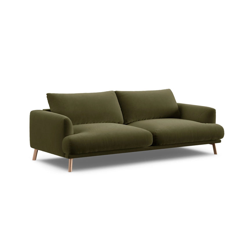 Naomi 3-Sitzer Sofa aus Samt in Grün (Salvador 8), 200x95 cm von Micadoni – Bild 4