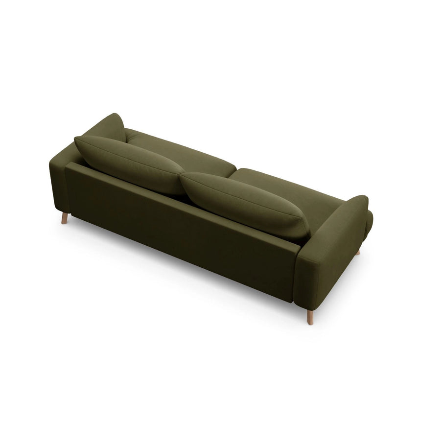 Naomi 3-Sitzer Sofa aus Samt in Grün (Salvador 8), 200x95 cm von Micadoni – Bild 5