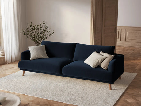 Naomi 3-Sitzer Sofa aus Samt in Königsblau (Salvador 5), 200x95 cm von Micadoni – Bild 2